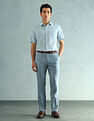 Arrow Cotton Linen Regular Fit Shirt