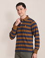 U.S. Polo Assn. Long Sleeve Horizontal Stripe Polo Shirt