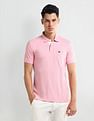 Arrow Sport Textured pattern Regular Polo Shirt