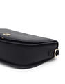 Tommy Hilfiger Solid Black PU Sling Bag