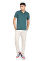 Flying Machine Abstract Print Polo Shirt