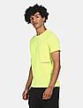 Calvin Klein Men Yellow Cotton Back Skater Print T-Shirt