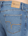 Flying Machine High Rise Stone Wash Jeans