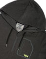 Flying Machine Heathered Hooded Sweatshirt