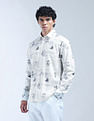 Flying Machine Floral Printed Color Of Home Shirt