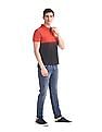 U.S. Polo Assn. Denim Co. Orange Dip Dye Pique Polo Shirt