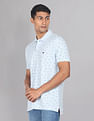 AD by Arvind All Over Print Cotton Polo Shirt