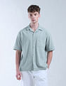 Flying Machine Oversized Fit Graph Checked Digitopia Shirt