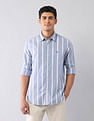 U.S. Polo Assn. Denim Co. Vertical Striped Dobby Regular Fit Shirt