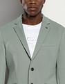 Tommy Hilfiger Notch Lapel Collar Dobby Blazer