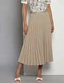 Tommy Hilfiger Fluid Twill Pleated Midi Skirt