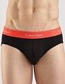 Calvin Klein Underwear Multi-Coloured Solid Mid Rise Brief - Pack Of 3