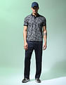 Flying Machine Paisley Print Cotton Polo Shirt
