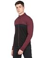 Arrow Sports High Neck Colour Block Sweatshirt