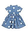 U.S. Polo Assn. Kids Polka Dot Fit And Flare Dress