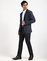 Tommy Hilfiger Self-Design Regular-Fit Polyester Blazer