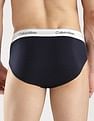 Calvin Klein Underwear Solid Multi Low Rise Briefs - Pack Of - 3