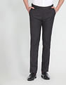 Arrow Solid Dobby Formal Trousers
