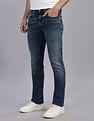 Tommy Hilfiger Mid-Wash Slim-Fit Mid Rise Jeans