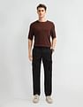 Arrow Newyork Slim Fit Solid Trousers