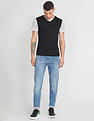 Flying Machine Slash Slim Tapered Fit Mid Rise Jeans