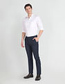 Arrow Microcheck Hudson Regular Fit Trousers