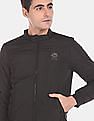 U.S. Polo Assn. Stand Collar Solid Casual Jacket