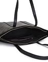 Tommy Hilfiger Logo Black Pu Tote Bag