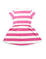 U.S. Polo Assn. Kids Girls Striped Fit And Flare Dress