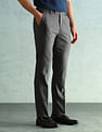 Arrow Solid Slim Fit Formal Trousers