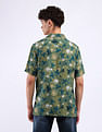 Flying Machine Cuban Collar Cotton Shirt