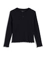 Tommy Hilfiger Kids Girls Round Neck Essential Rib T-Shirt