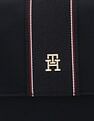 Tommy Hilfiger Solid Blue Nylon Shoulder Bag
