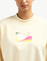 Calvin Klein Illuminated Box Logo Crew Neck Sweatshirt