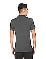 U.S. Polo Assn. Denim Co. Ribbed Collar Brand Print Polo Shirt