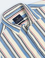 Flying Machine Slub Striped Dobby Shirt