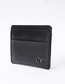 Calvin Klein Textured Black Leather Card Holder Wallet