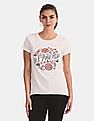 U.S. Polo Assn. Women Brand Print Cotton T-Shirt