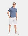 U.S. Polo Assn. White Solid Cotton Stretch Shorts