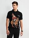 U.S. Polo Assn. Denim Co. Graphic Print Muscle Fit Polo Shirt