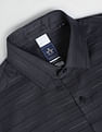Arrow Horizontal Stripe Dobby Formal Shirt