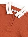 U.S. Polo Assn. Women Regular Fit Textured Polo Shirt