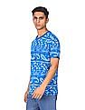 Aeropostale Men Blue Crew Neck Printed T-Shirt