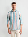 Arrow Sport Vertical Stripes Slim Fit Shirt