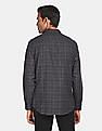 Calvin Klein Men Black Double Pocket Check Casual Shirt