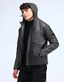 Flying Machine Regular Fit Solid Padded Jacket