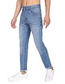 Flying Machine Stone Wash Slash Slim Tapered Fit Jeans