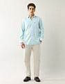 Arrow Sport Vertical Striped Pattern Air Soft Shirt