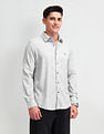 U.S. Polo Assn. Denim Co. Textured Slim Fit Cotton Shirt