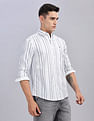 Tommy Hilfiger Striped Regular Fit Plain Woven Shirt